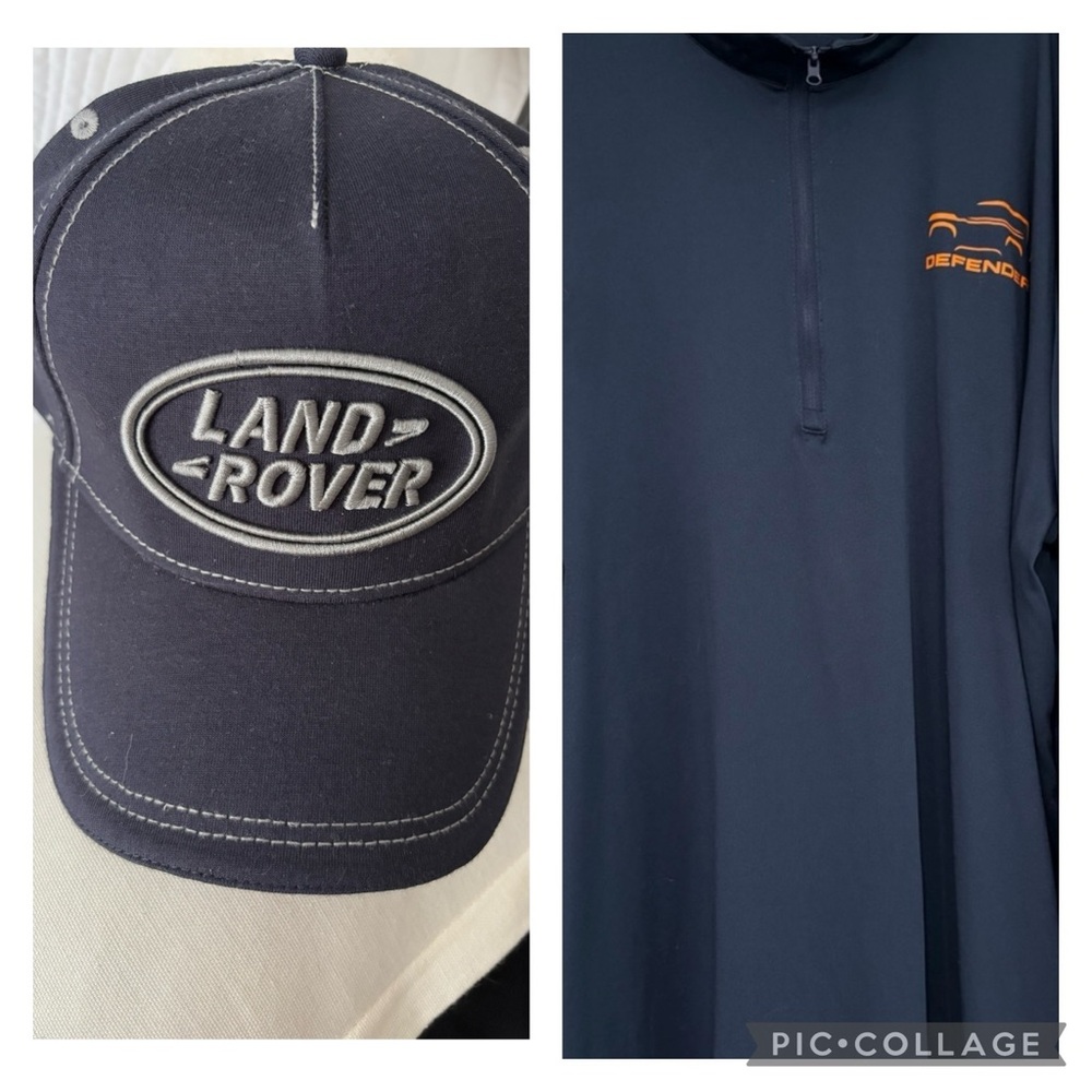 Bundle Land Rover Defender Navy Pullover and Land Rover hay